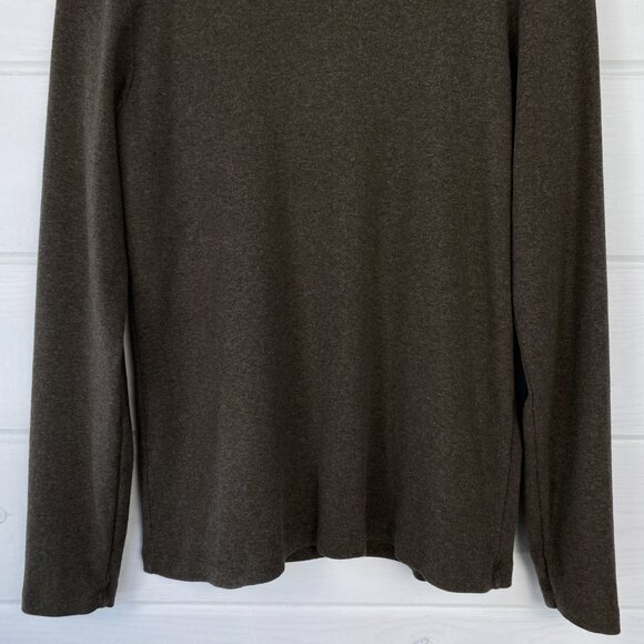 GAP XL L M Favorite TEE Brown 100% Cotton SOFT Warm COZY Long Sleeve Heavyweight - Picture 6 of 7